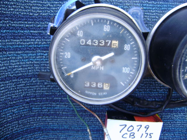 Honda CB175 OEM Speedometer Tachometer Fully tested  sku 7079