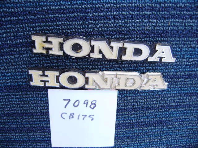 Honda CB175 Gas Tank Badge Pair sku 7098