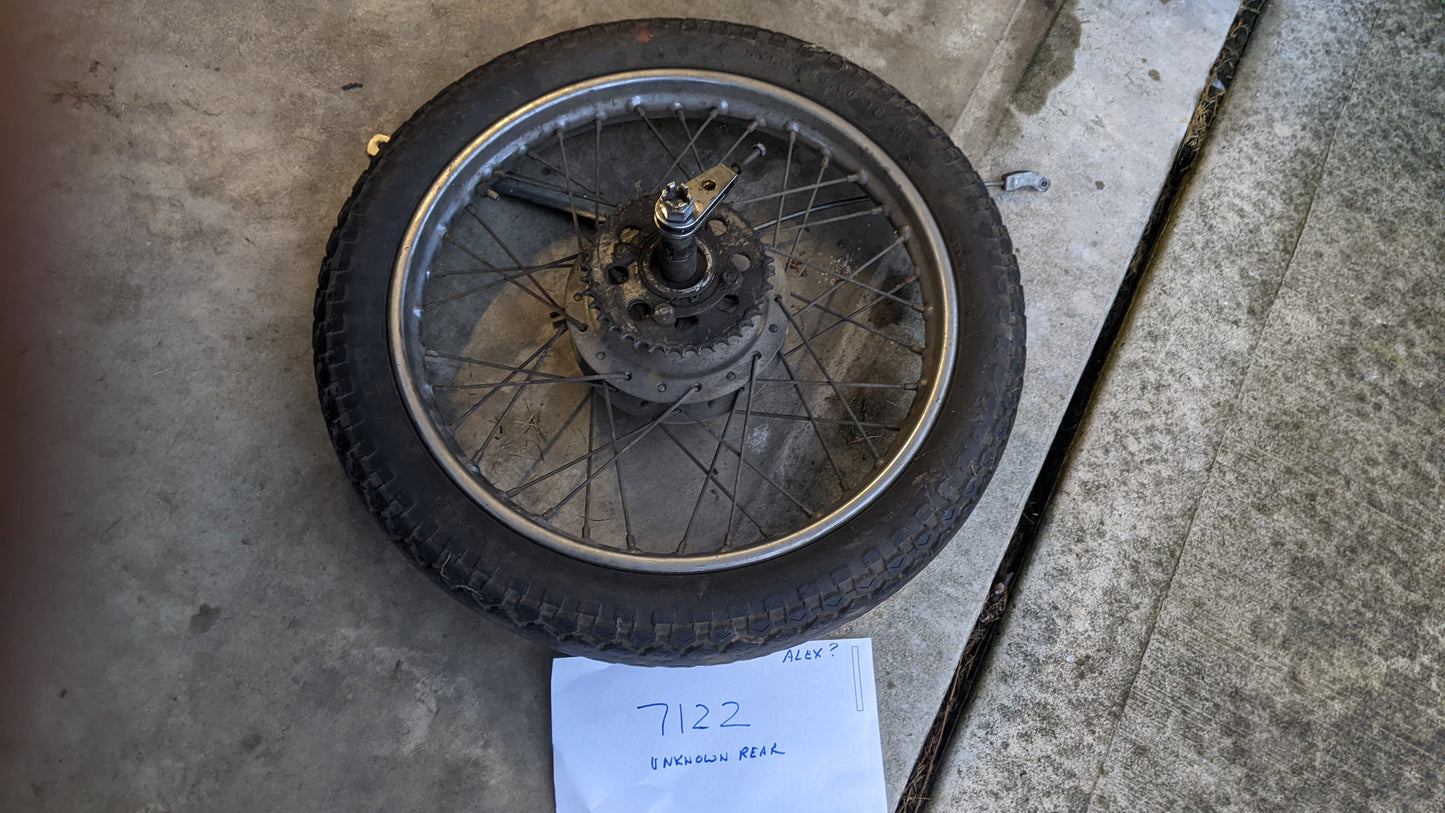 Honda Rear Rim/sprocket/axle DID 1,60A X18W  my sku 7122