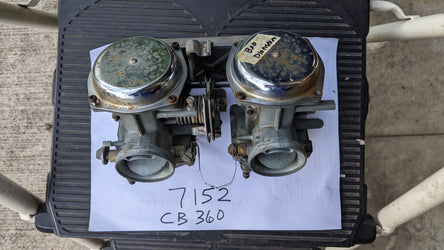 Sold ebay Honda CB360 Carburetor Pair sku 7152