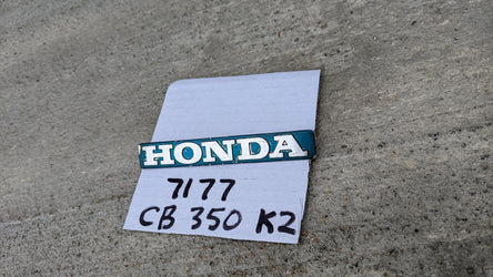 sold ebay Honda CB350K2  candy blue green  Gas Tank Badge 7177