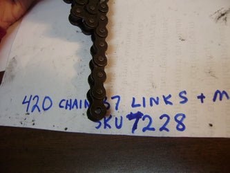 Used 420 chain 37 links plus masterlink   ski 7228