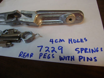 New Rear Footpegs mounting holes 4 cm diameter pins springs  sku 7229