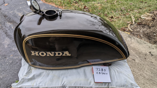 Sold Ebay Honda CB500T Glory Brown Metallic Gas Tank 1975-1976 color  sku 7280
