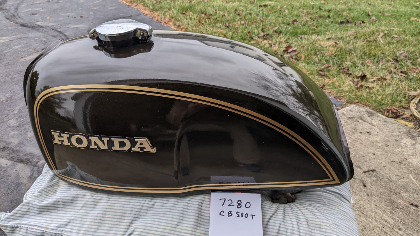 Sold Ebay Honda CB500T Glory Brown Metallic Gas Tank 1975-1976 color  sku 7280