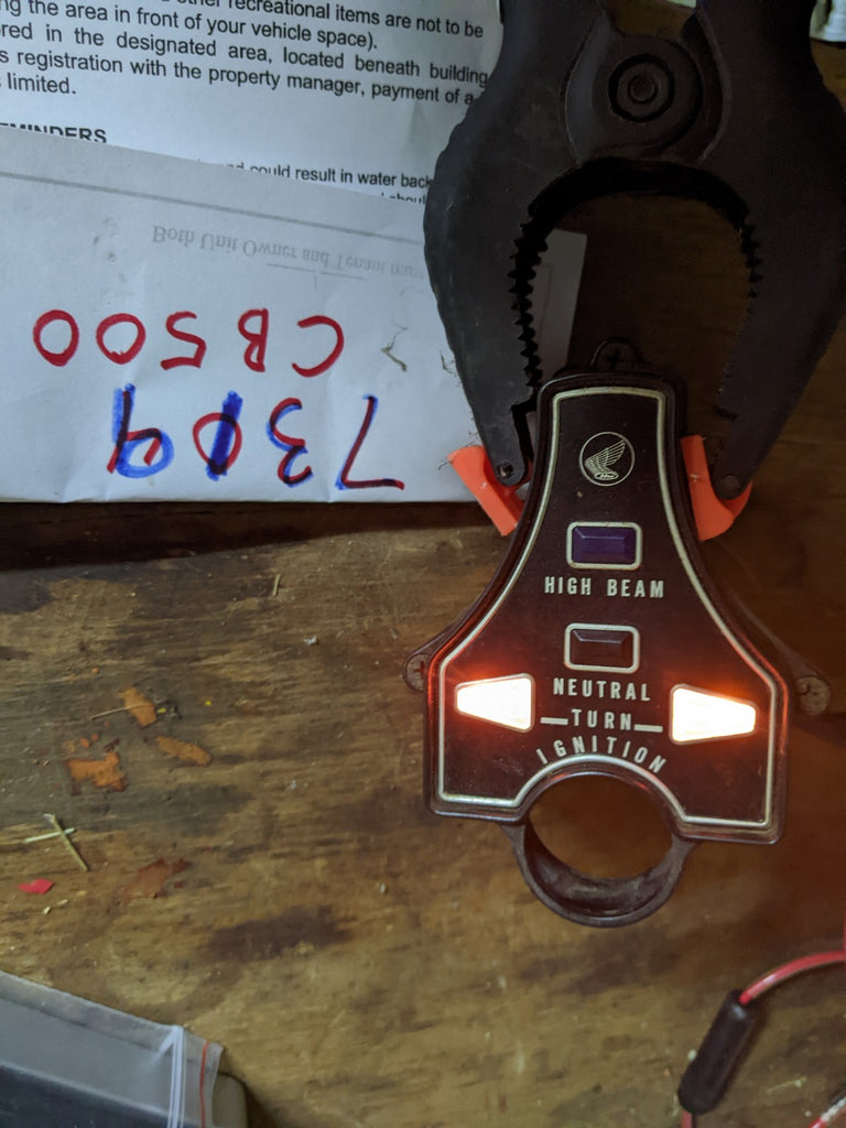 Honda CB500T Light Module PILOT ASSY., COMBINATION (NIPPON SEIKI) 3760 ...