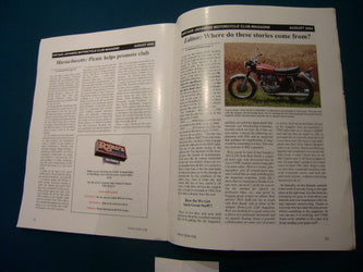 VJMC Magazine Honda CB450K1 on Magazine Cover August 2004 sku7401 Free Shipping to lower 48 states