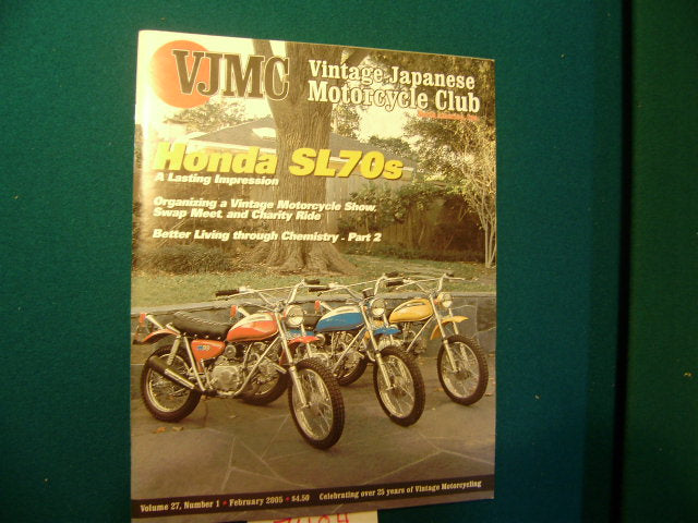 VJMC Magazine Honda SL70  on cover February 2005 sku 7404 free shipping to USA