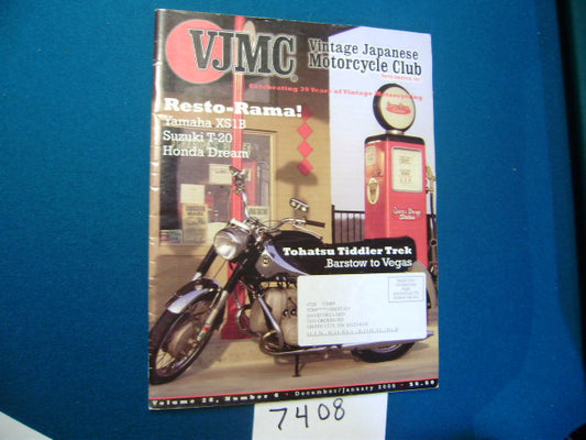 VJMC Magazine 1965 Marusho Magnum on the cover  December 2008 sku 7408 free shipping to USA