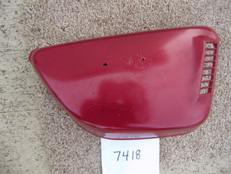 Honda CB175 K6 K7 CL175  Rt Red sidecover sku 7418