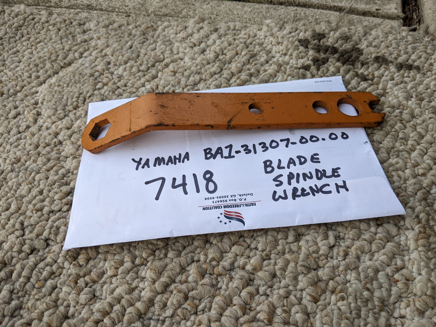 Yamaha  20mm Spindle Lock Blade Wrench sku 7418