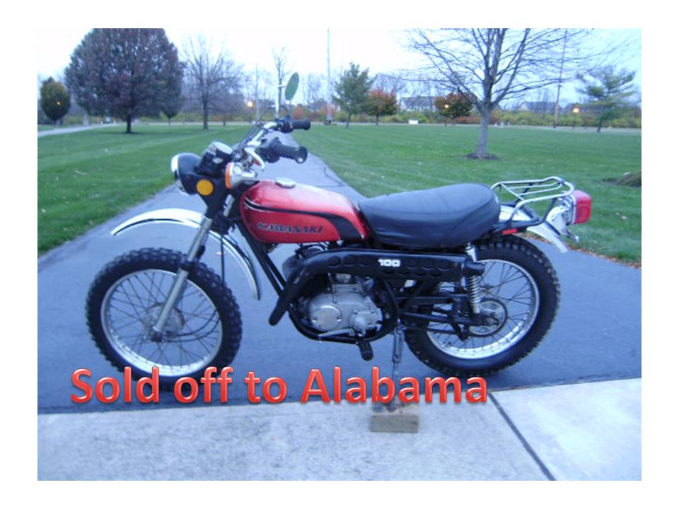 Sold-- Kawasaki G4TR 1974 100cc Project Bike Needs Work