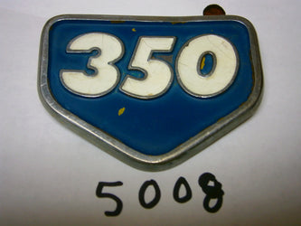 Honda CB350 CL350 Blue Sidecover Badge 5008