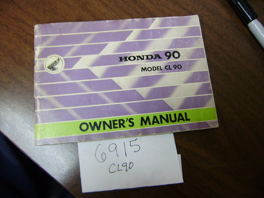 Honda CL90 owners manual dated 1967 sku 6915