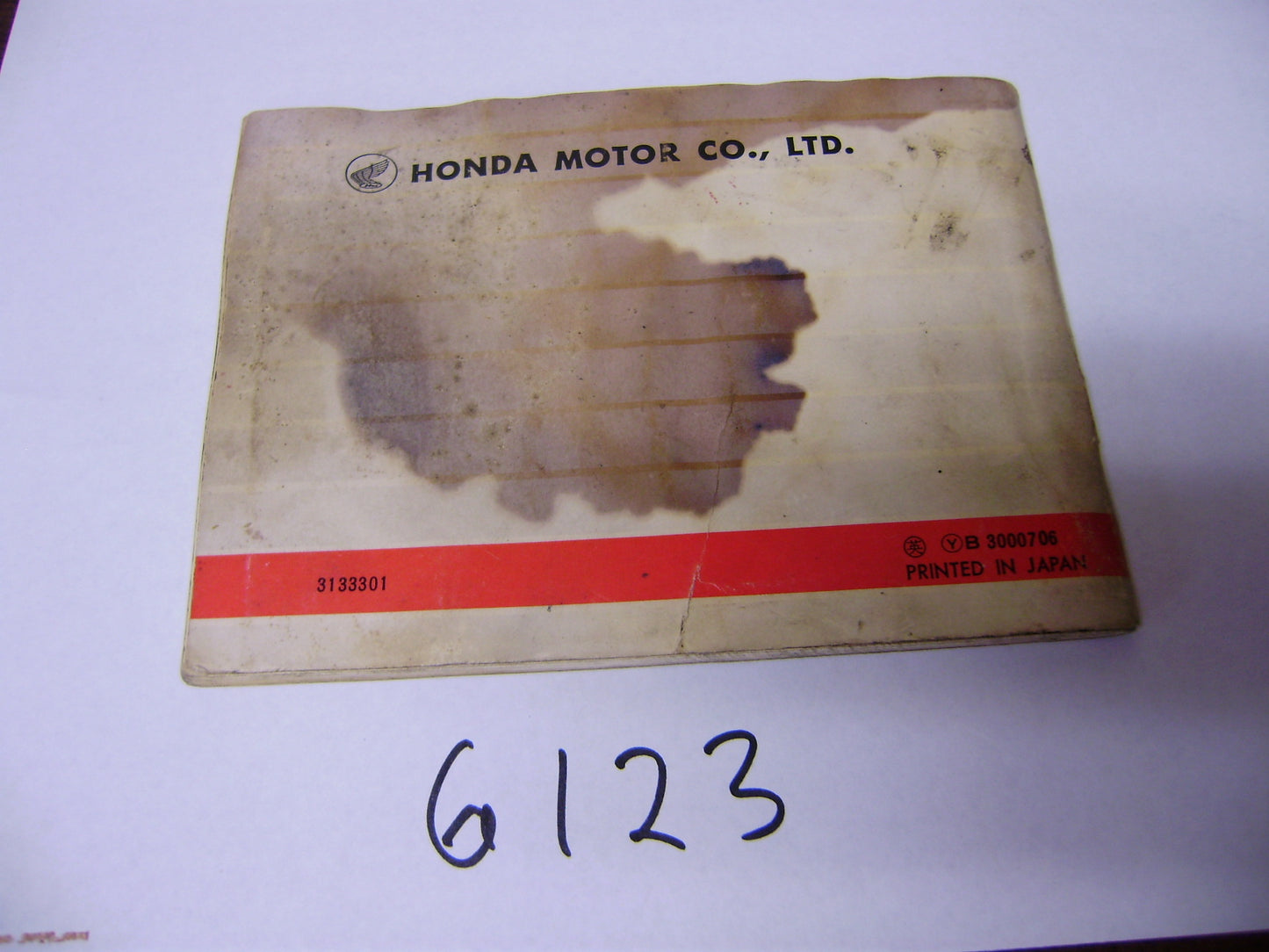 Honda CB350F Manual sku 6123