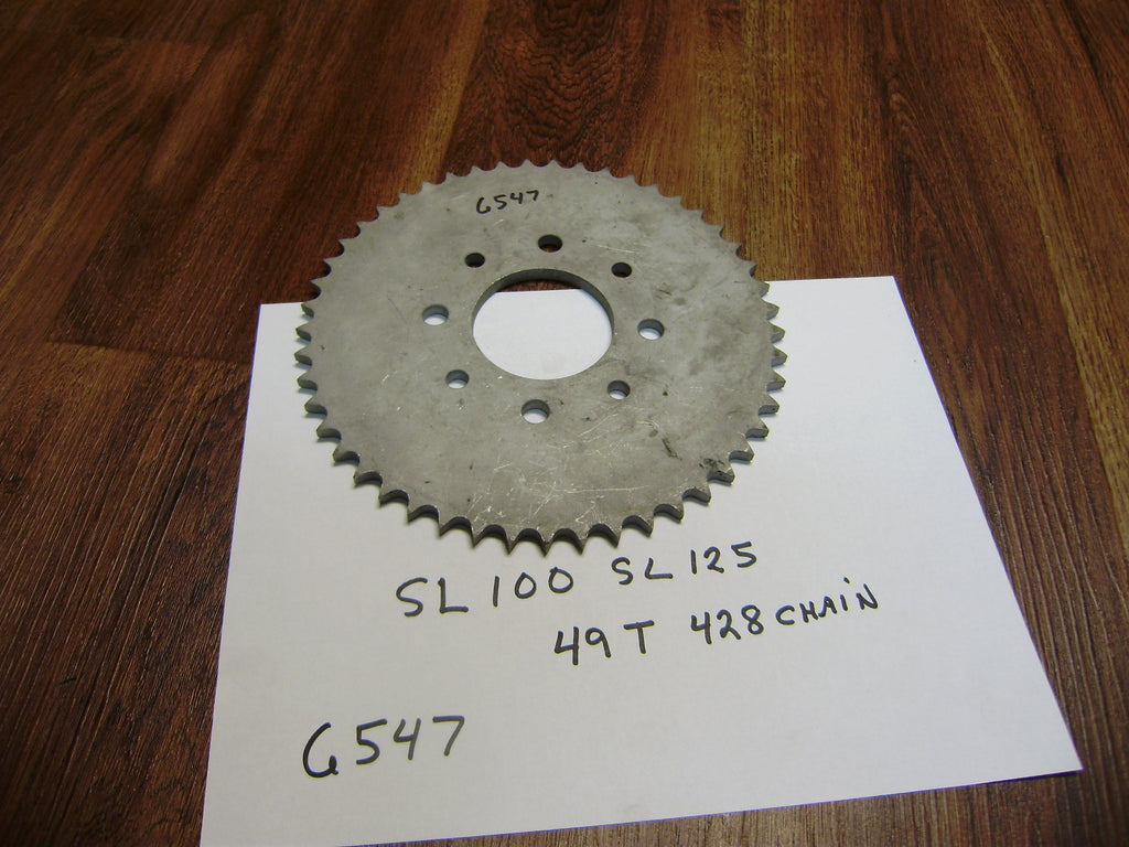 Honda Rear Sprocket XL100 XL125 49T 428 chain 4 bolt pattern my sku 65