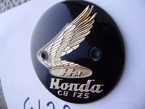 HONDA CB125 CB92 Benly 125 Tank Badge left NOS Genuine Honda  Left side sku 6129