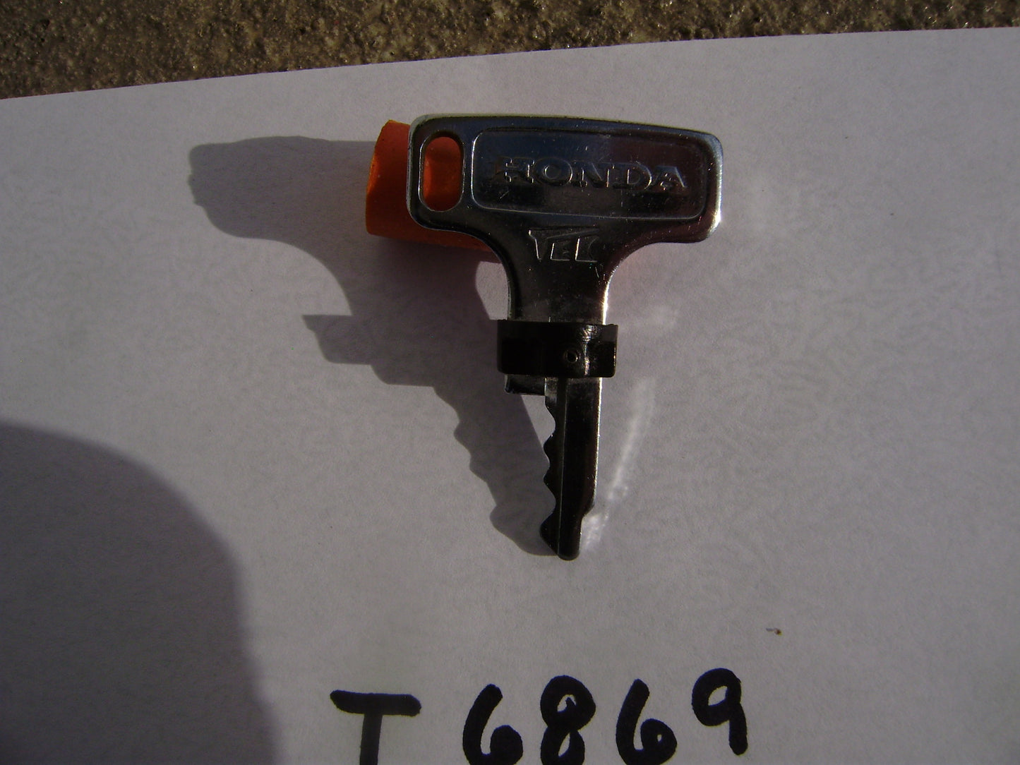 Honda Motorcycle Key T6879 sku 6180