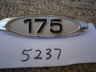 Honda CB175 CL175 White sidecover badge 5237