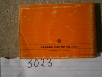 Yamaha YL-1 100cc Twin Jet 100 Manual 3023