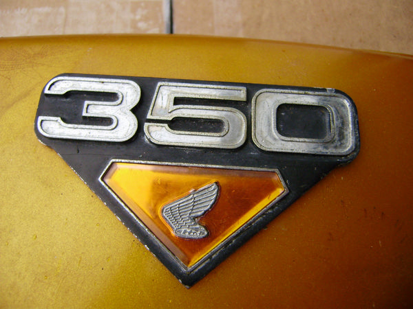 Sold as a pair on ebay Honda CB350 sidecover gold left sku 5906