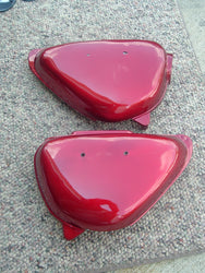 Sold Honda CB100 CB125 Sidecover Red Pair No Badges sku 1025