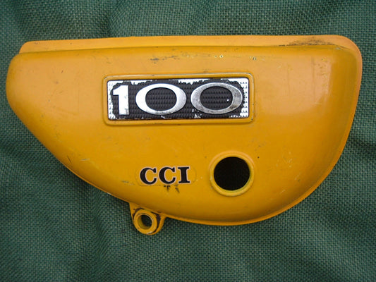 Suzuki TS100 TC100 Right Sidecover Yellow sku 1071