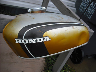 Honda CB350 Gas Tank Gold