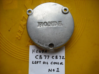Honda CB77 Honda CB72 Honda CL77 Superhawk Left Oil Cover 2092