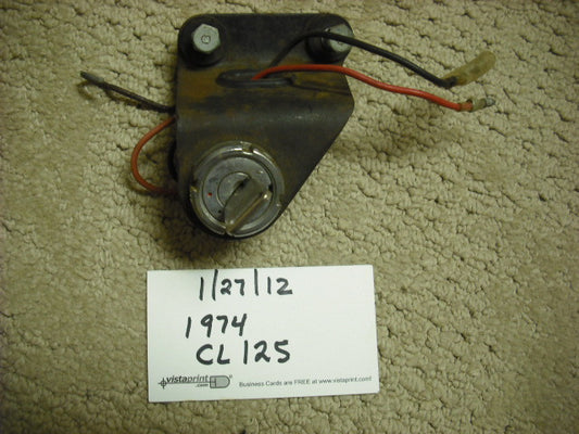 Honda CL125 1974 Ignition Switch and key sku 3107