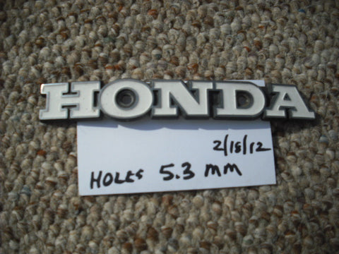 Honda  CB 1970's White Gas Tank Badge