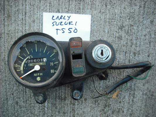 Suzuki TS50 Speedometer, Key Ignition Module sku 3139