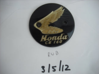 Honda CB160 Left Gas Tank Badge 1524