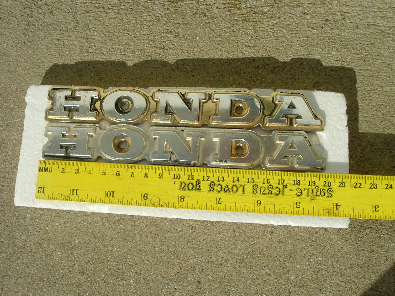 Sold Honda CB Gas Tank Badge Pair