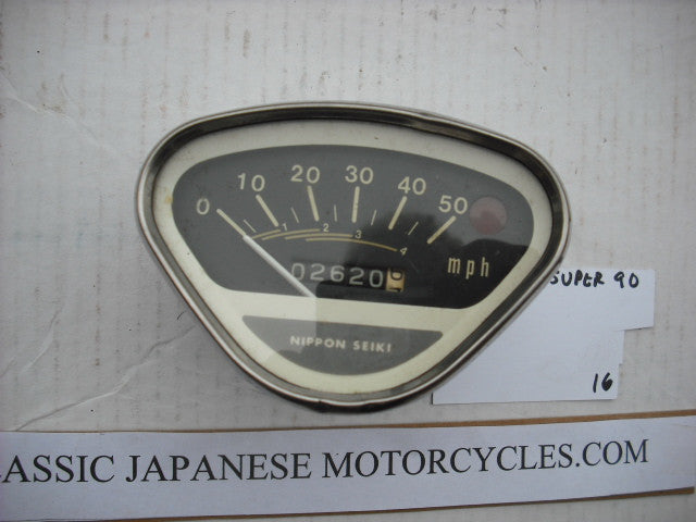 Sold Ebay 10/17/18 $49.  Honda Super 90 S90  Speedometer 1211