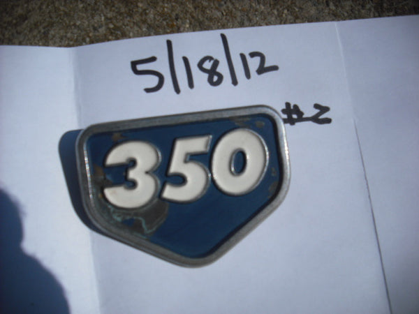 Honda CB350 CL350 Blue Sidecover Badge sku 4079