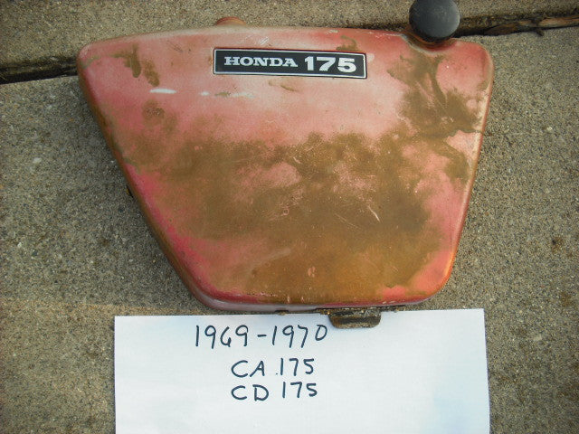 Honda CA175 CD175 Sidecover Red Right sku 3171