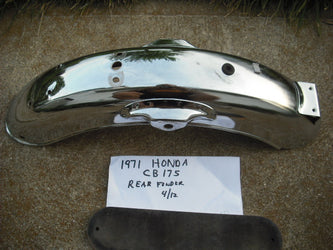 Honda CB175 1971 Rear Chrome Fender