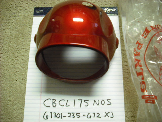 Honda  NOS Red Headlight Shell HM-6M-S