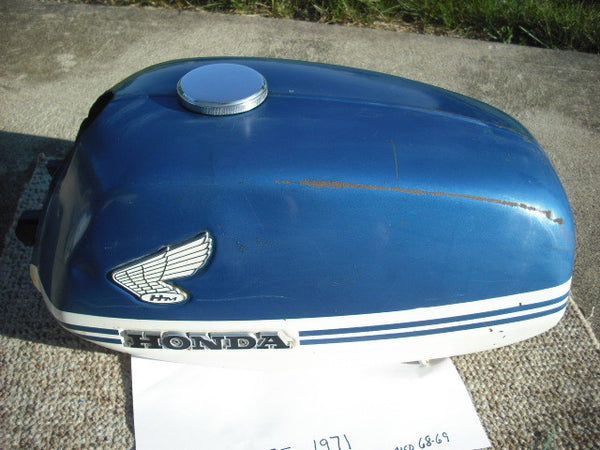 Honda CB175 Blue Gas Tank