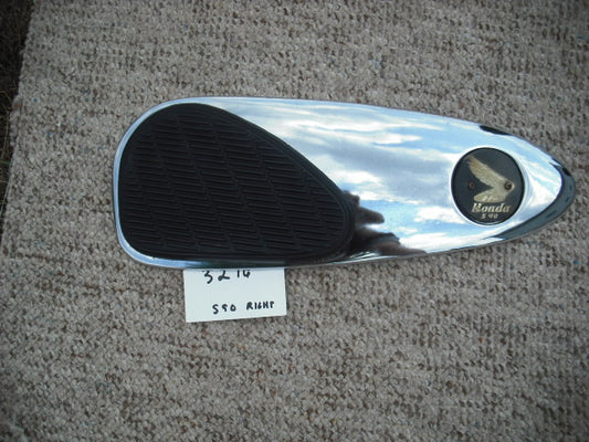 Honda Super 90 S90 rt Chrome Panel Rubber and S90 badge sku 3216
