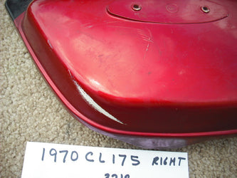 Honda CL175 1970 Right Red Sidecover