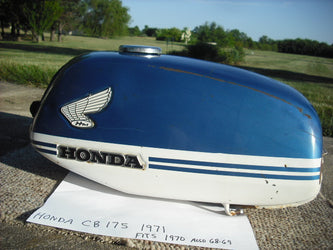 Honda CB175 Blue Gas Tank