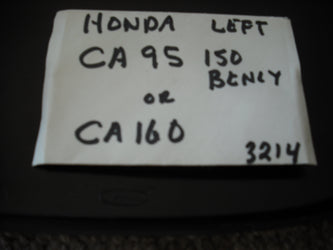 Sold Honda CA160 CA95 Left Sidecover Black