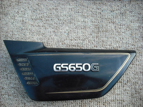 Suzuki GS650G left black sidecover 47211-34200L sku