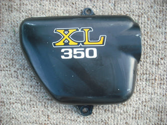 Honda XL350 Right Black Sidecover