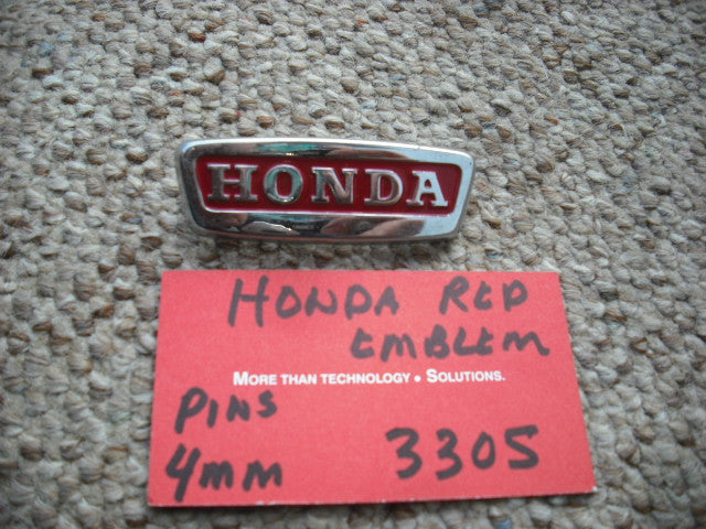 Sold Honda CA77 305 Dream Emblem Red Chrome 2.75 inches