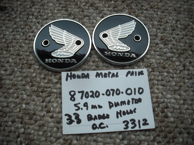 Honda 90 Metal Replacement Badges 87020-070-010
