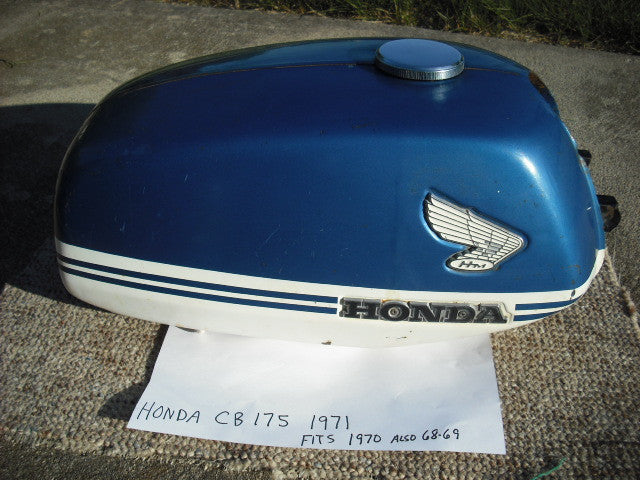 Honda CB175 Blue Gas Tank