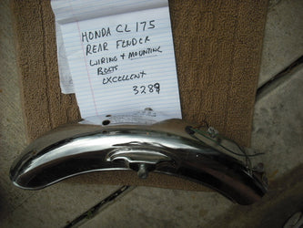 Honda CL175 Rear Fender with mounting bolts wiring